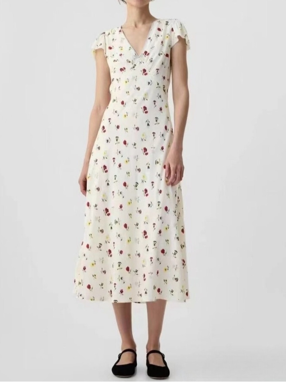 Gap X Doen Floral Midi Dress